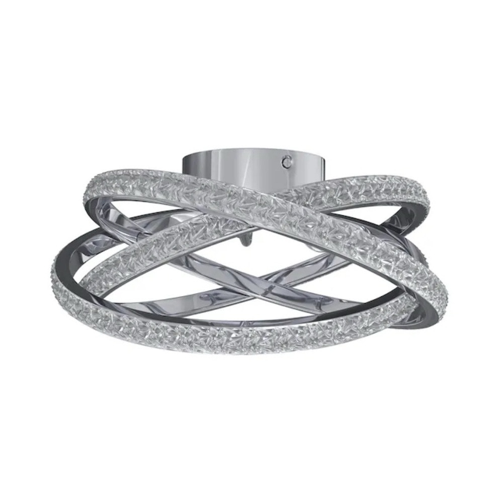 Allen + Roth Crystal LED Flush Mount Light - Picture 2 of 5